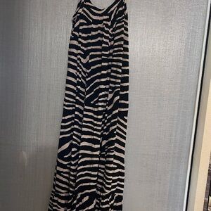 H&M Black and Cream Zebra Print Dress
